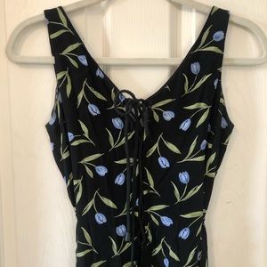 Vintage Ann Taylor dress w/ updated lace up front.